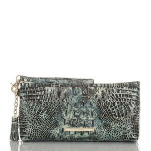 BRAHMIN KAYLA GLACIER MELBOURNE LEATHER WRISTLET